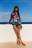 Daria Blouse - Midnight Bloom