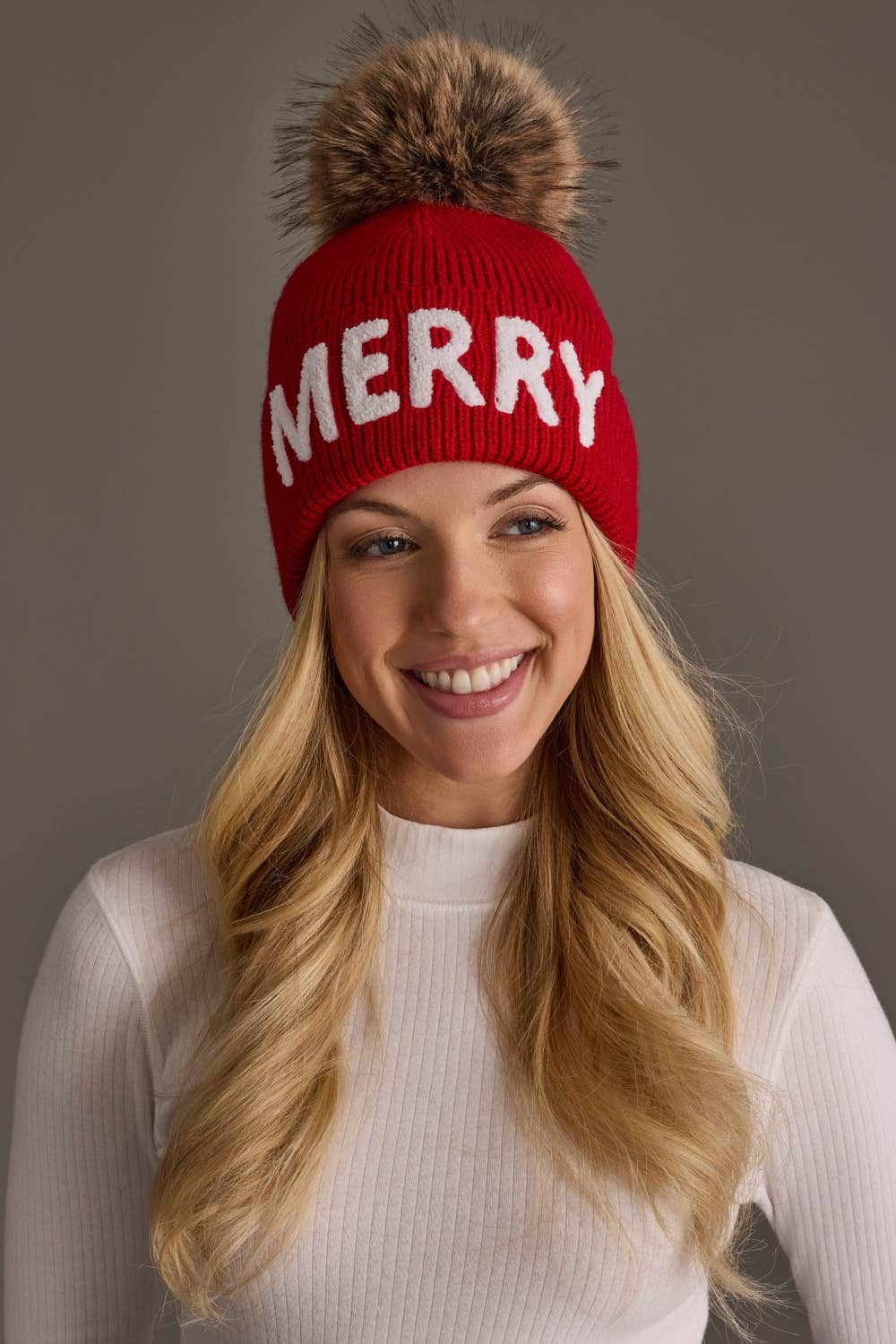 Merry Knit Pom Hat