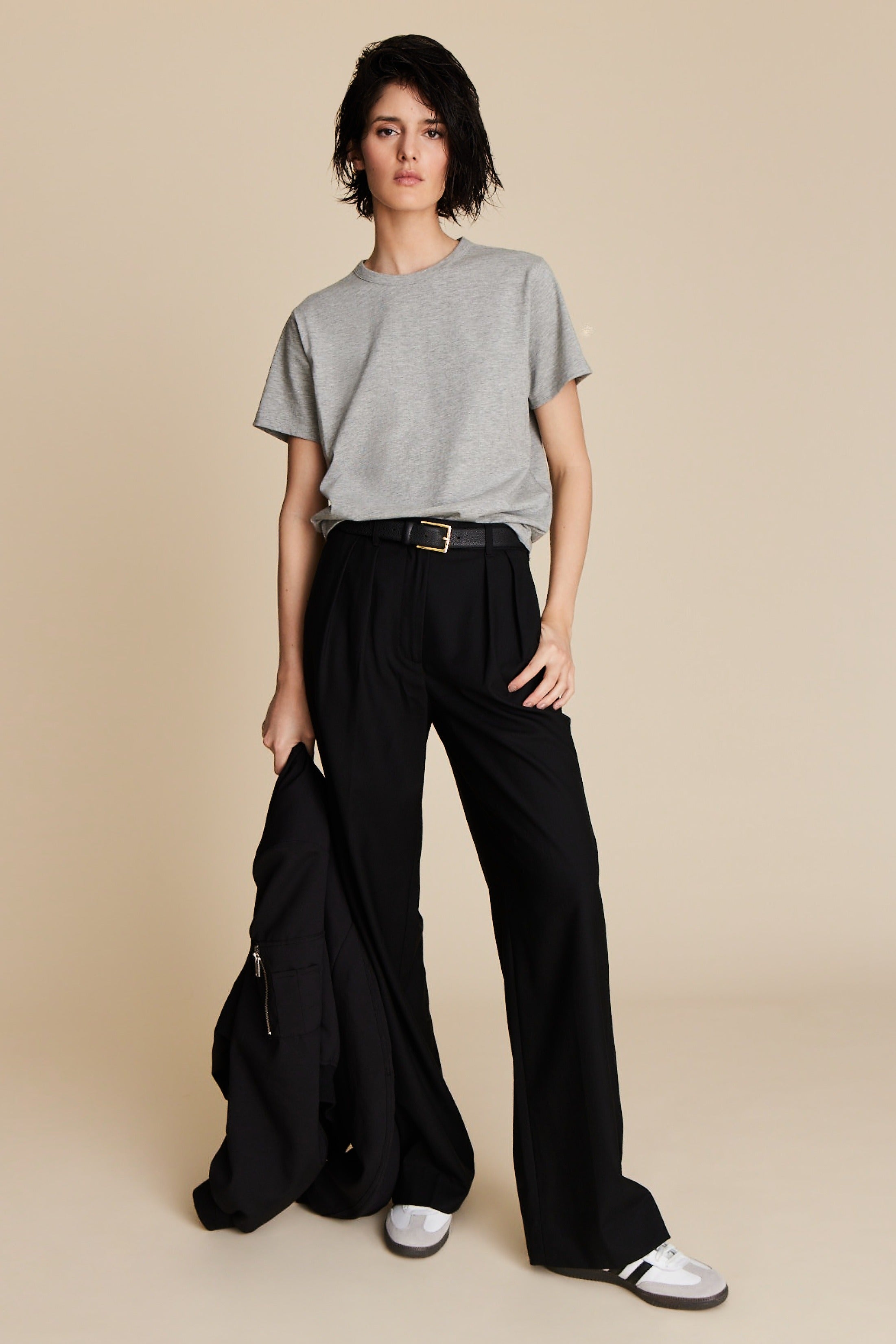 The Iconically Soft Perfect Tee in Heather Grey