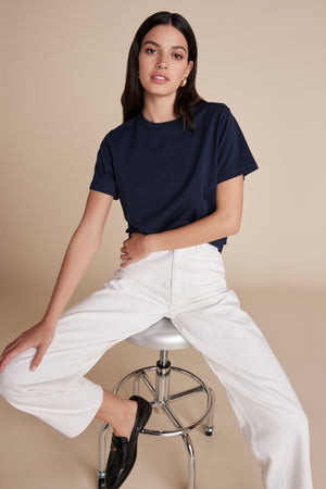 The Iconically Soft Perfect Tee In Navy