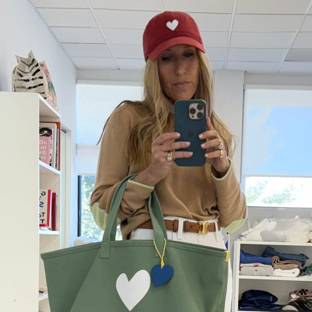 KR Embroidered Heart Hat