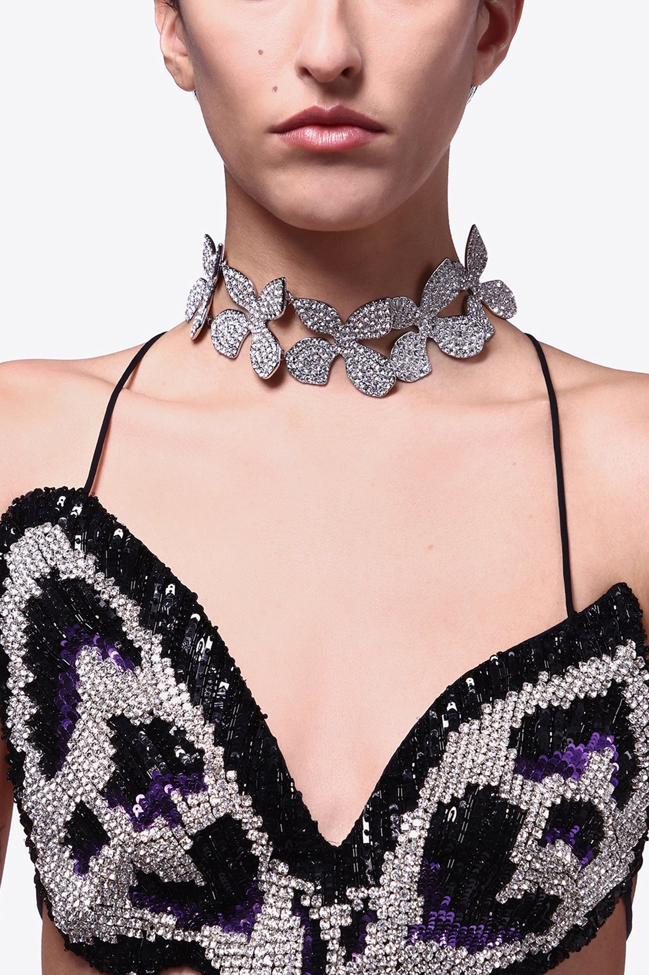 Butterfly Crystal Choker