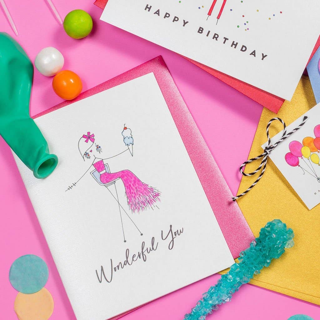 "WONDERFUL YOU" BIRTHDAY CARD: SINGLE