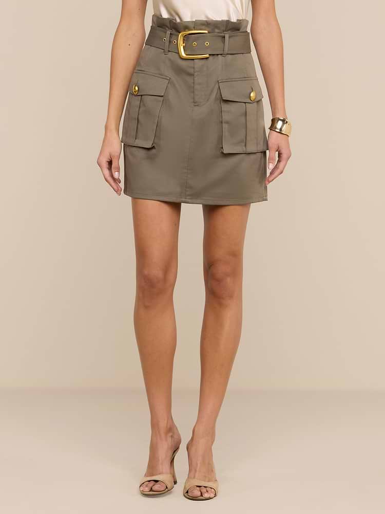 Maelis Paperbag Mini Skirt