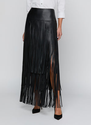 KAROLINE MAXI FRINGE SKIRT