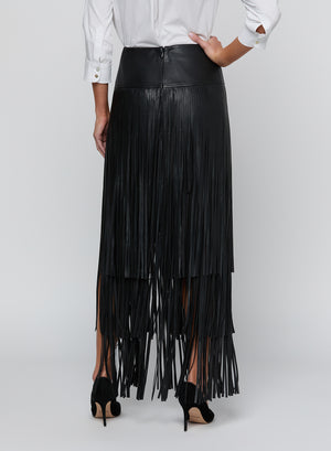 KAROLINE MAXI FRINGE SKIRT