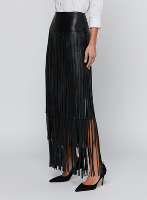 KAROLINE MAXI FRINGE SKIRT