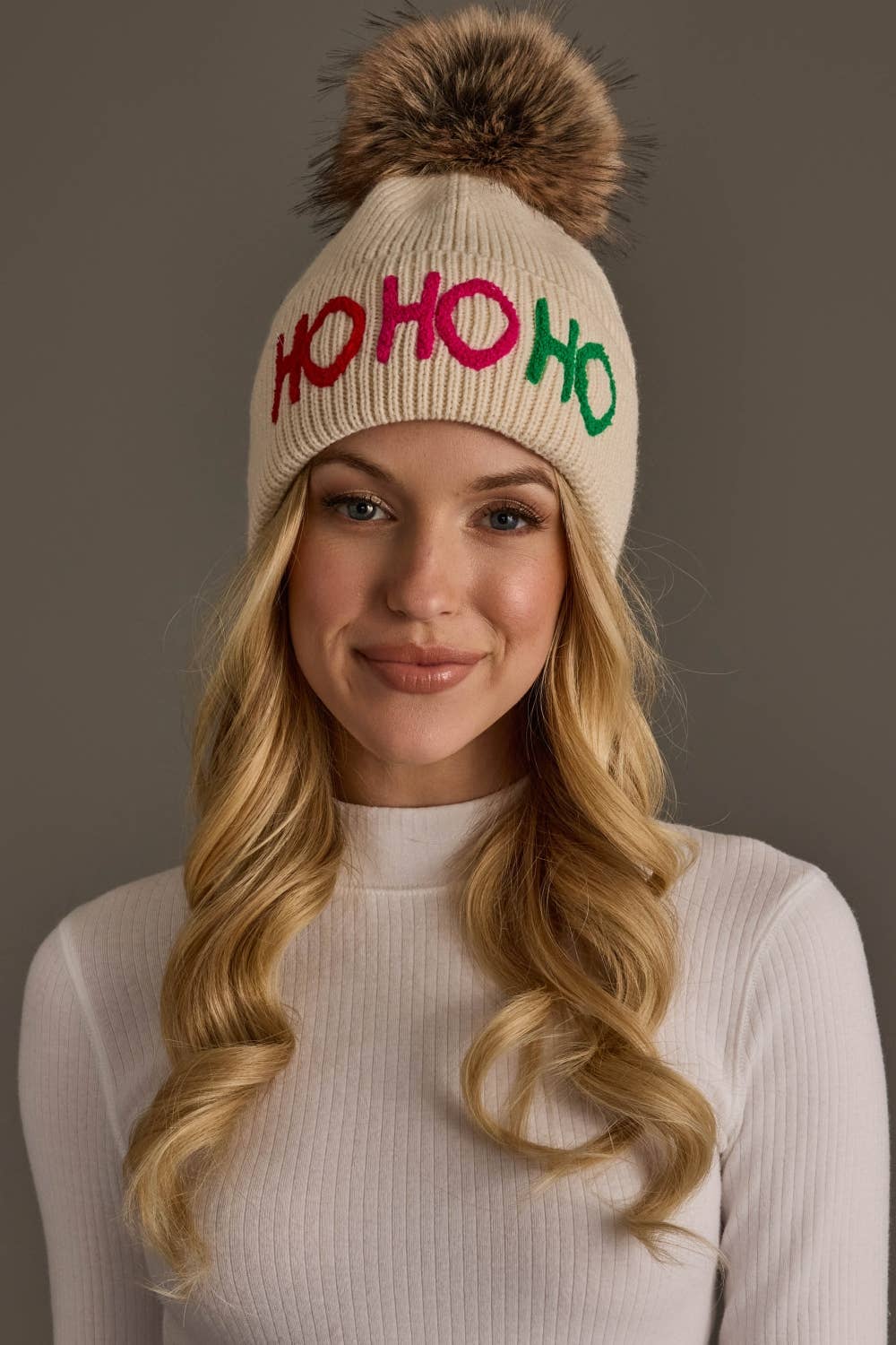 Ho Ho Ho Knit Pom Hat
