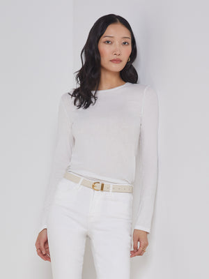 TESS CREW NECK LNG SLV