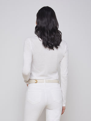 TESS CREW NECK LNG SLV