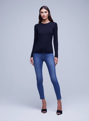 TESS L/S CREW NK TEE