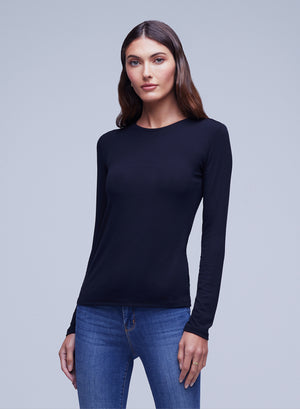 TESS L/S CREW NK TEE