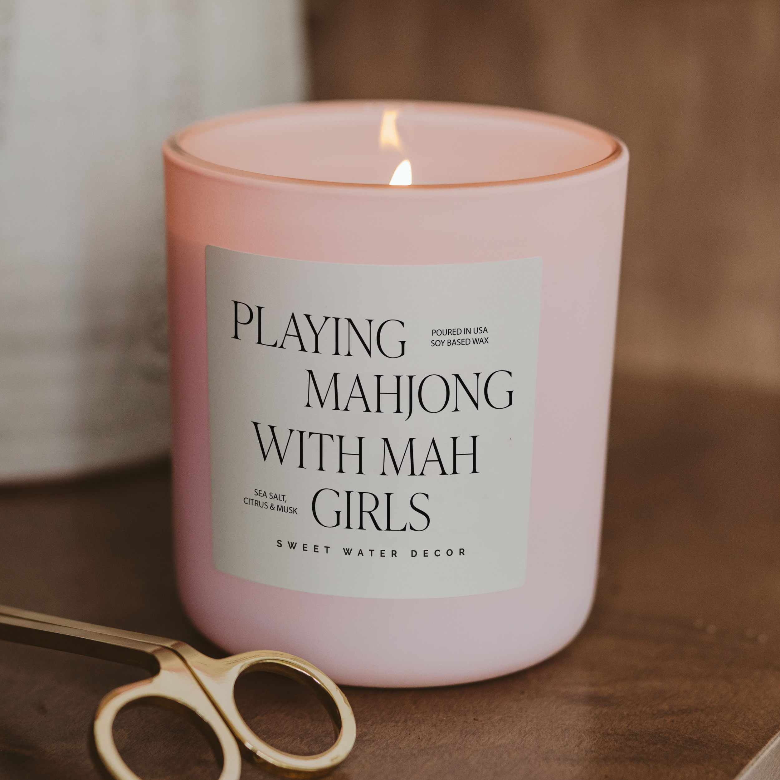 Playing Mahjong - Soy Candle