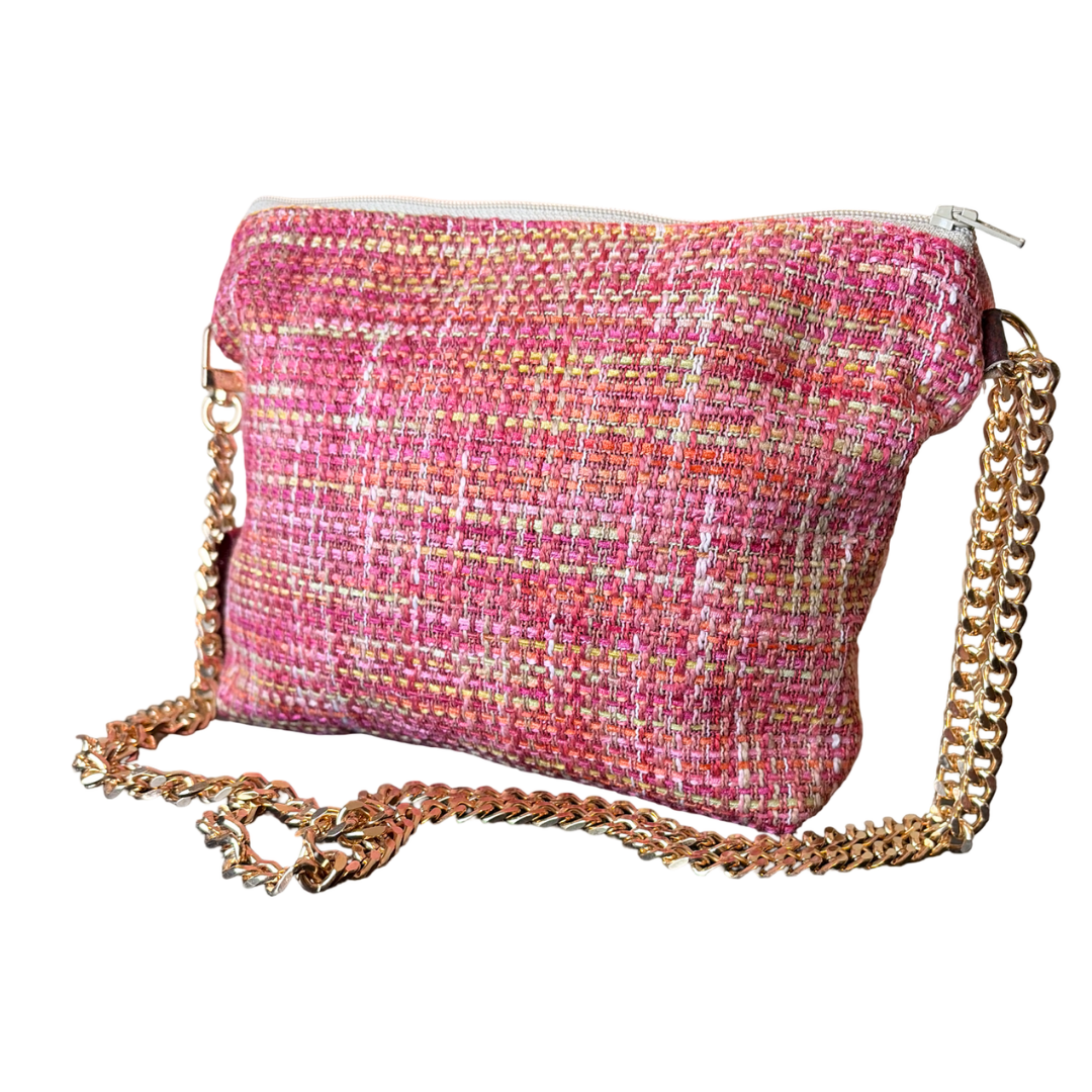 Gucci Horsebit Pink Scarf Crossbody
