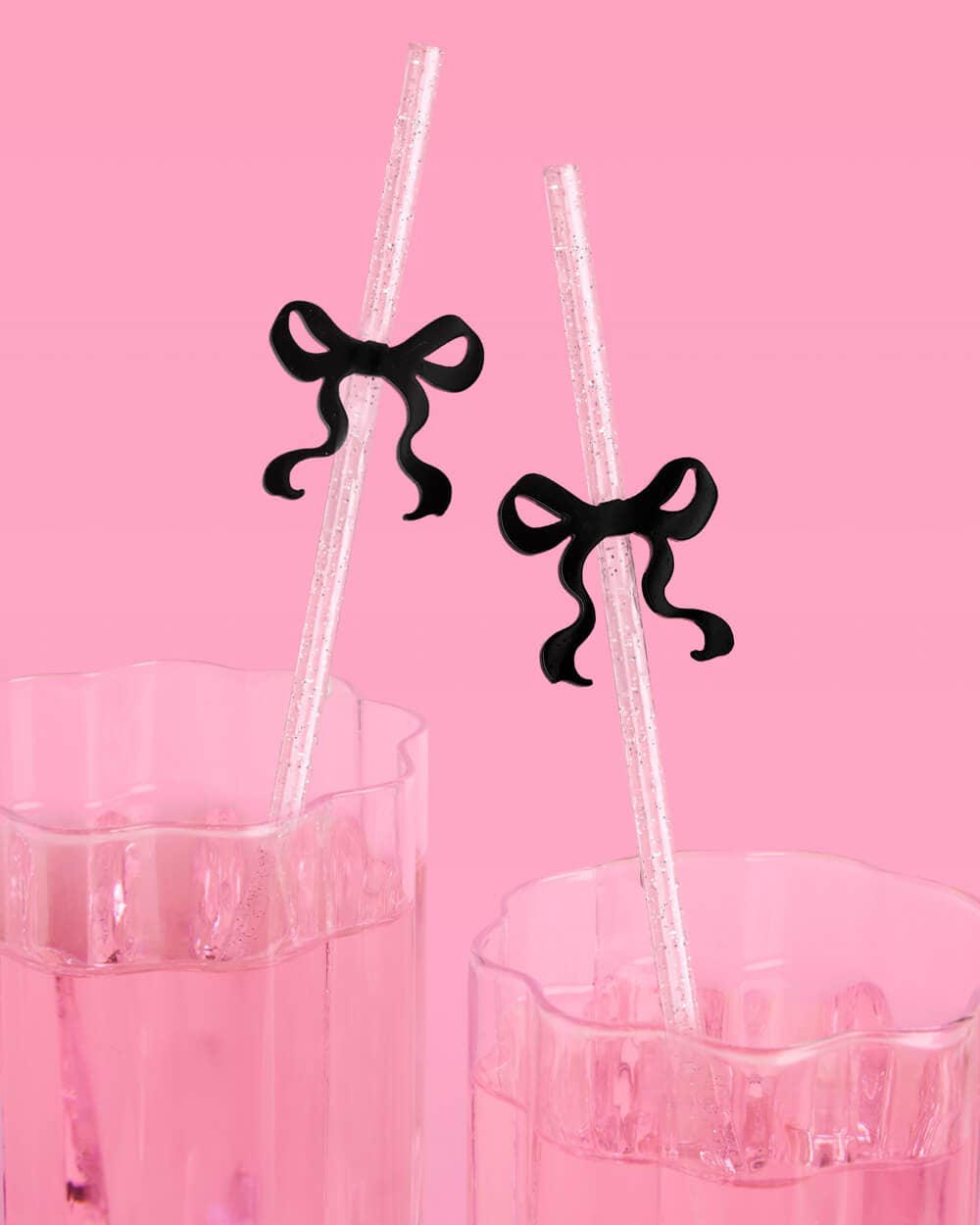 Little Black Bow Straws