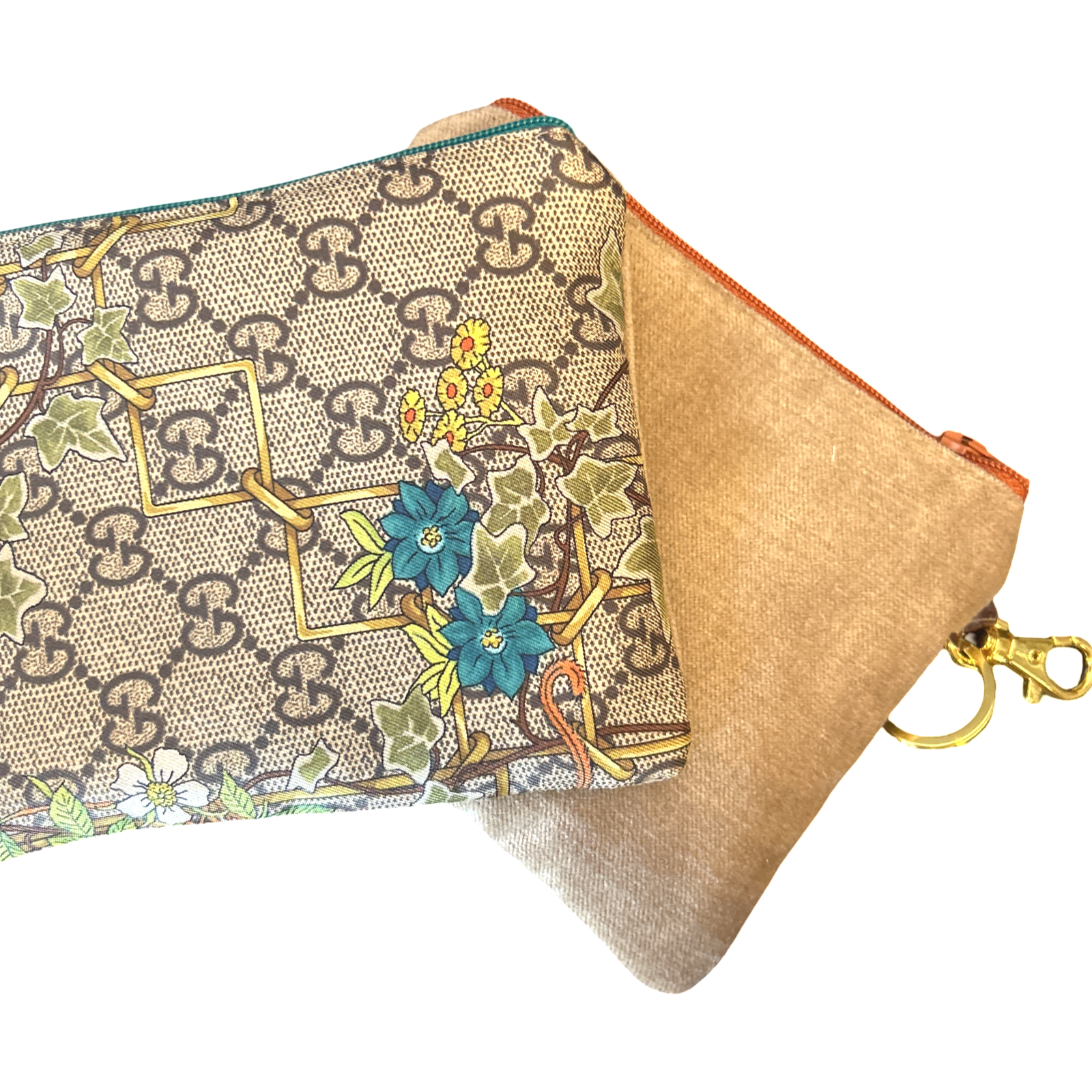 Gucci GG Lattice Silk Scarf Keychain