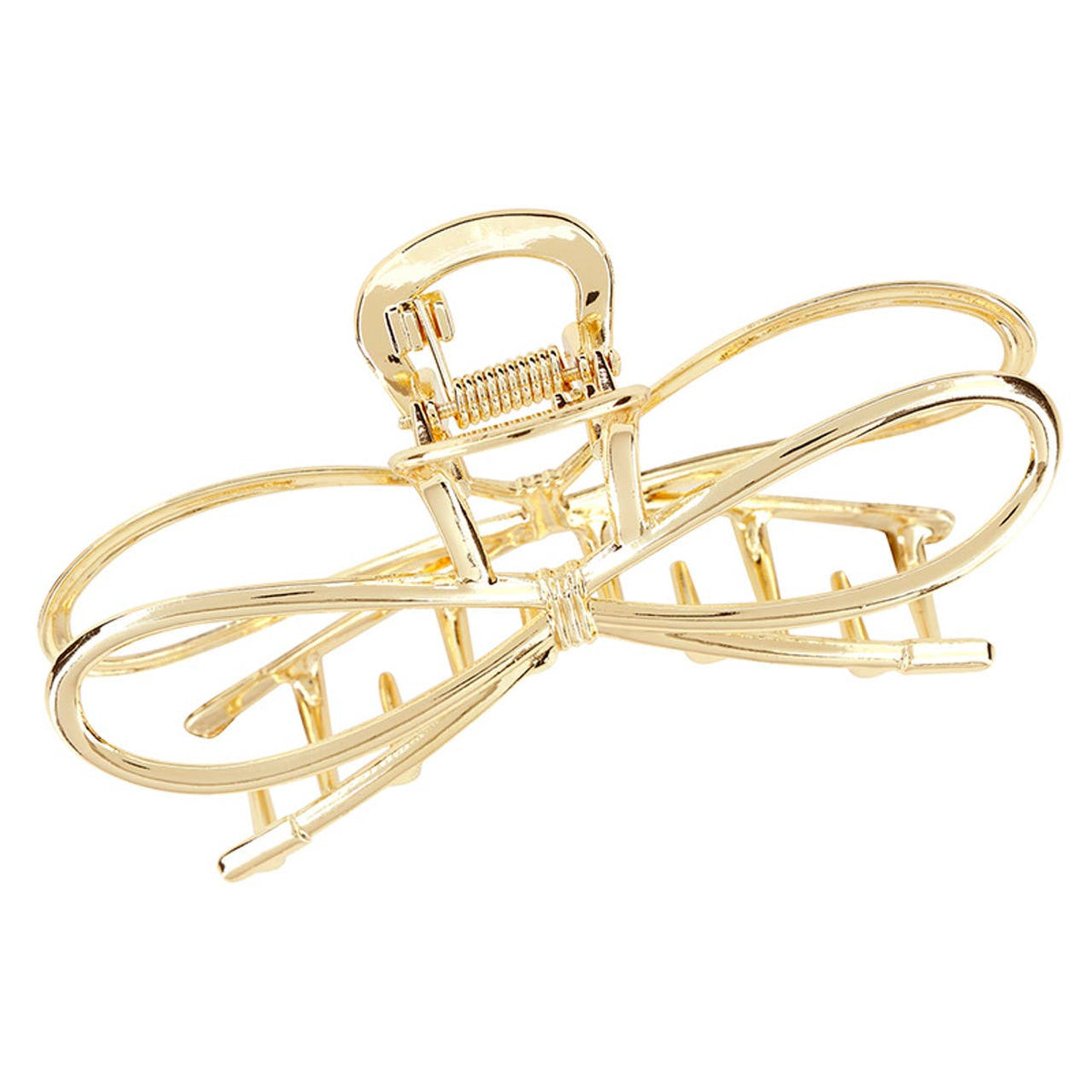 Claw Clip - Gold Bow