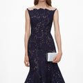 Spiral Lace Midi Dress