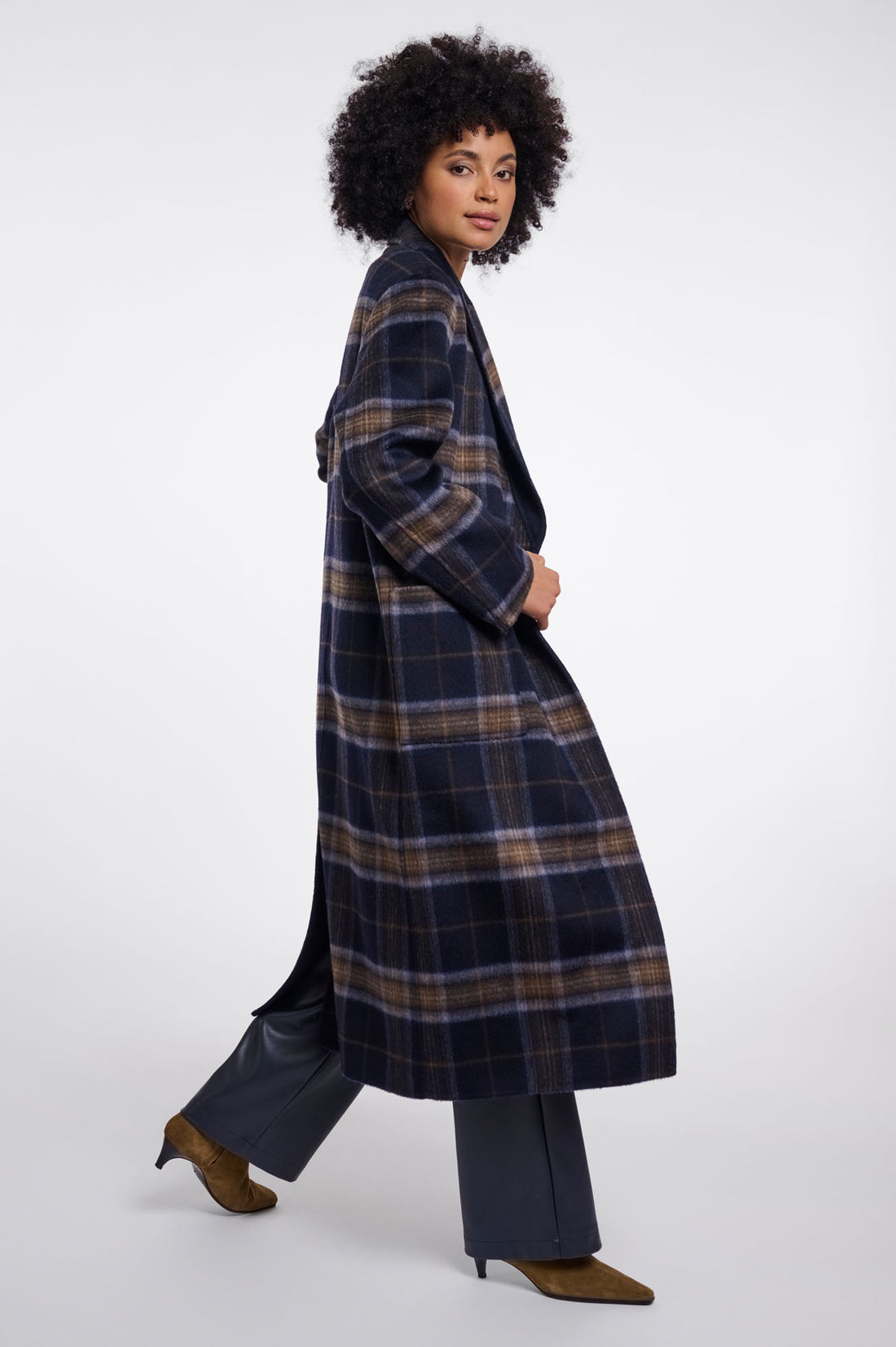 Reversible Check Coat