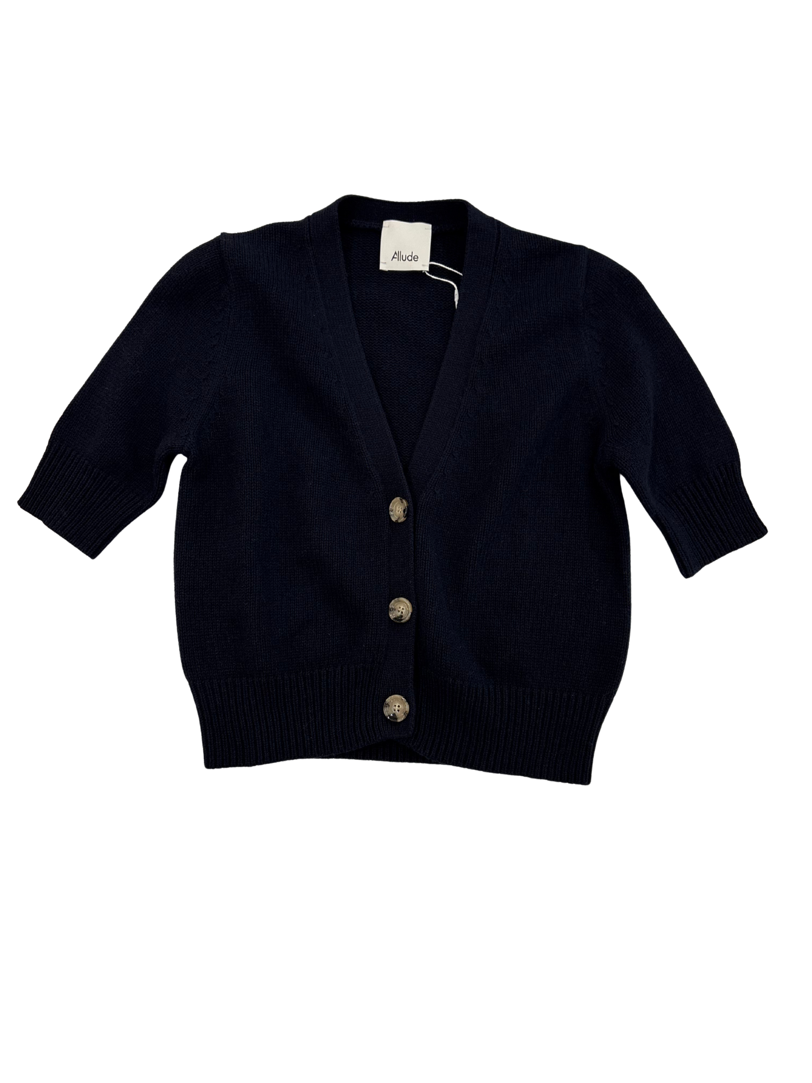 V Cardigan Short Sleeve