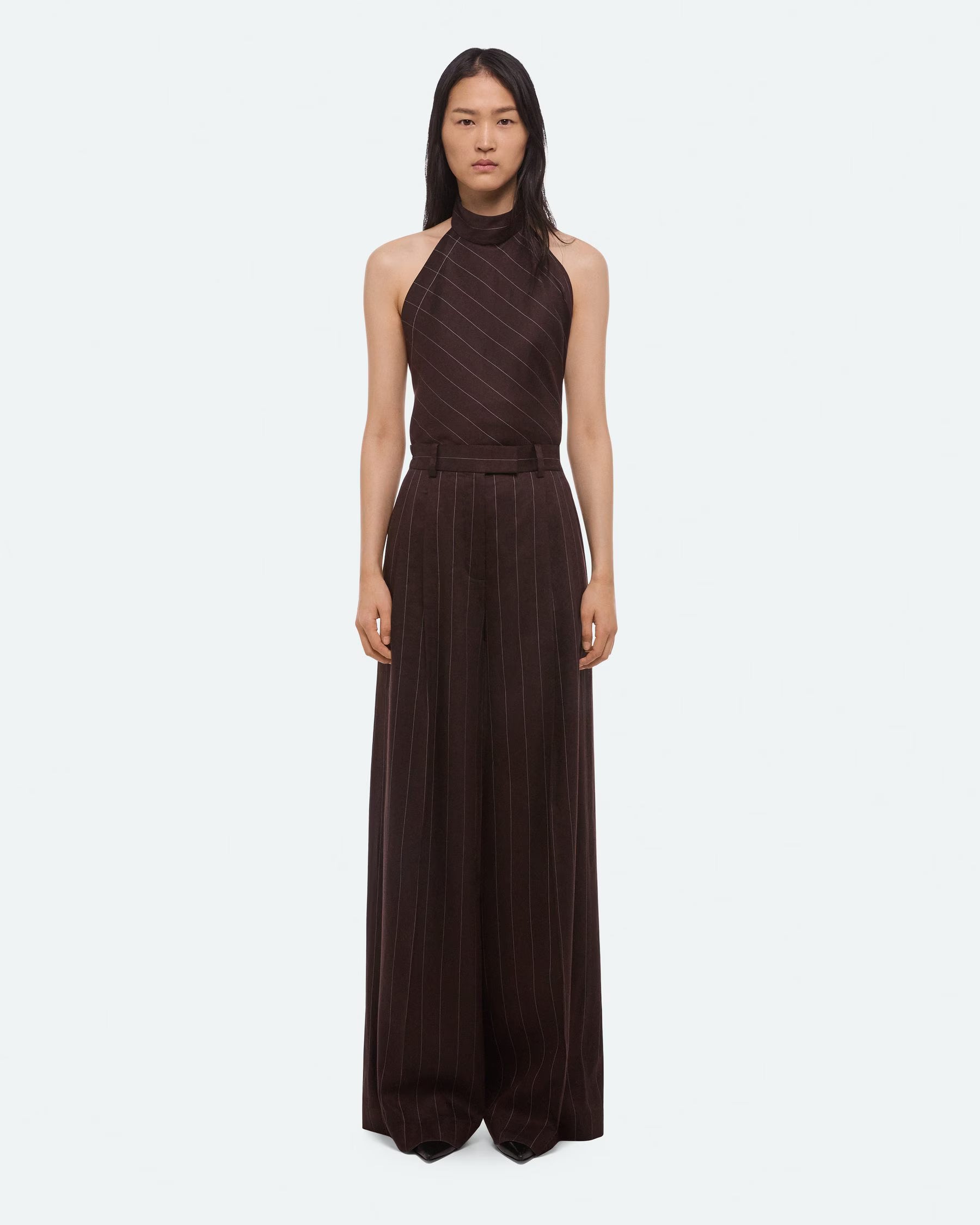 Dbl Pleated Wide Trouser