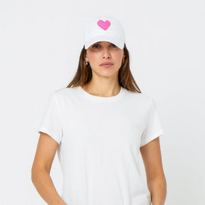 Baseball Hat Heart Patch