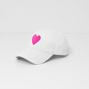 Baseball Hat Heart Patch
