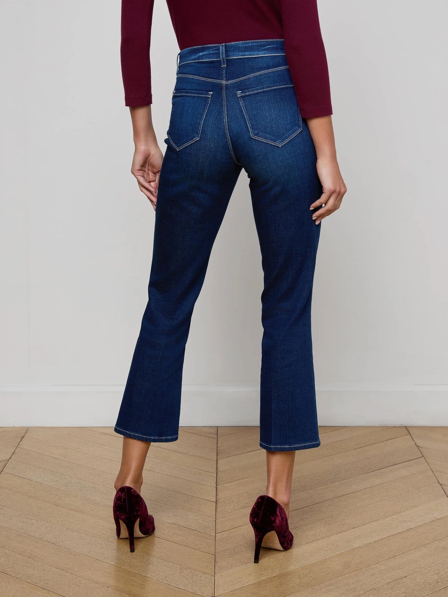 Noya Cropped Slim Flare Jean