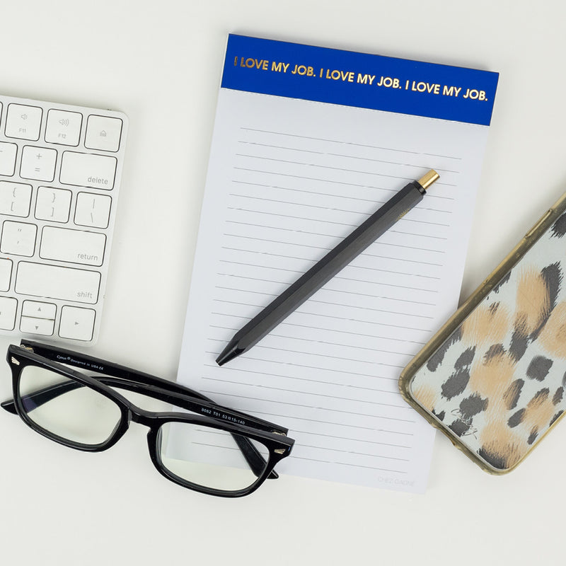 "I Love My Job" - Lined Notepad