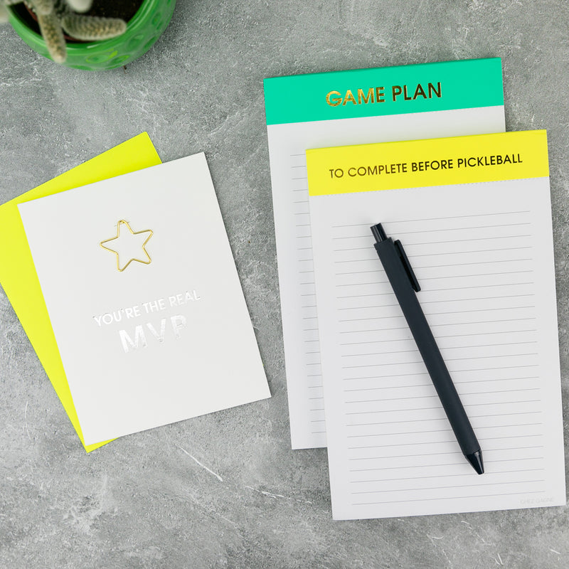 "Game Plan" - Lined Notepad