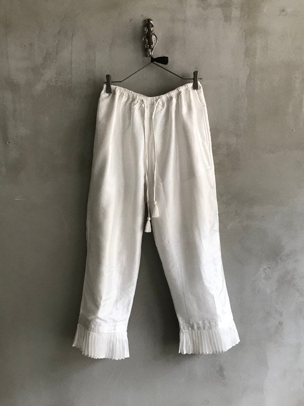 White Silk Pants