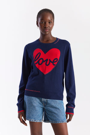 LOVE HEART STITCH CREW