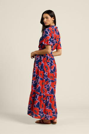 Martine Dress Poinciana Floral