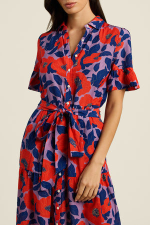 Martine Dress Poinciana Floral