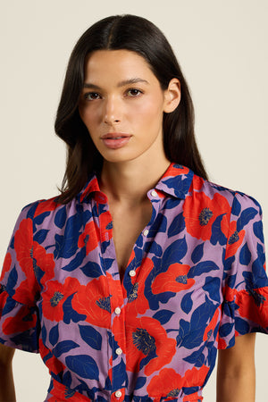 Martine Dress Poinciana Floral