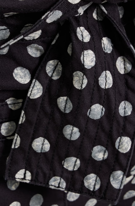 Wade Polka-Dot High-Rise Flared Jeans