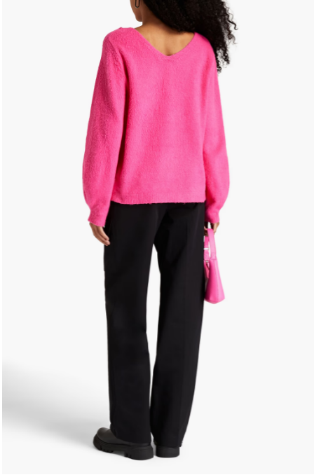 Brushed Cotton-Blend Sweater