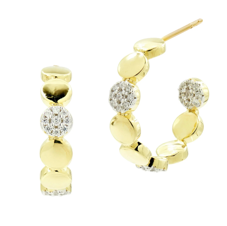 Station Hoop Earrings