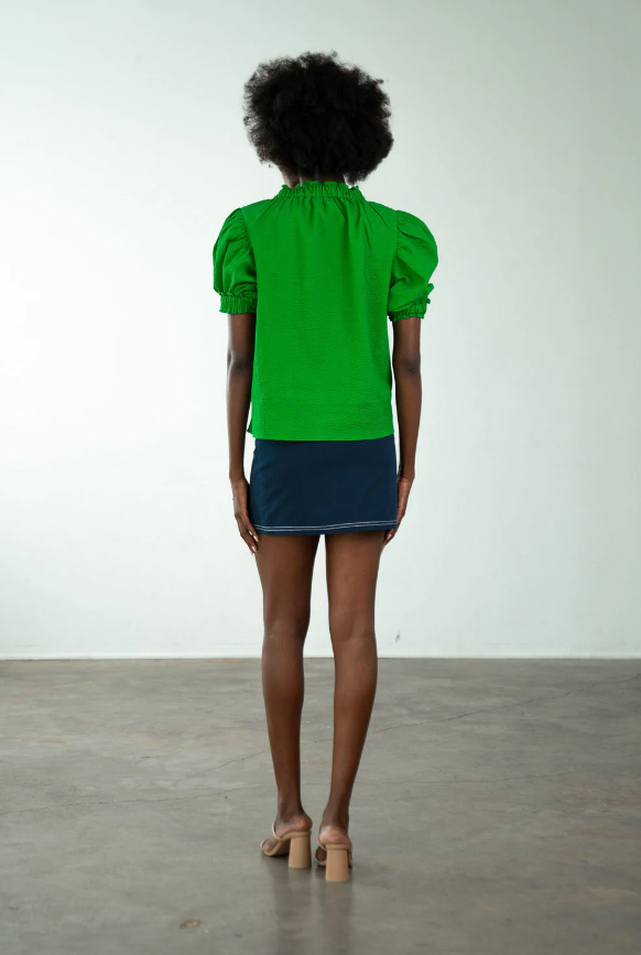 Elastic Collar Top
