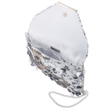 Umma Silver Sequin Clutch