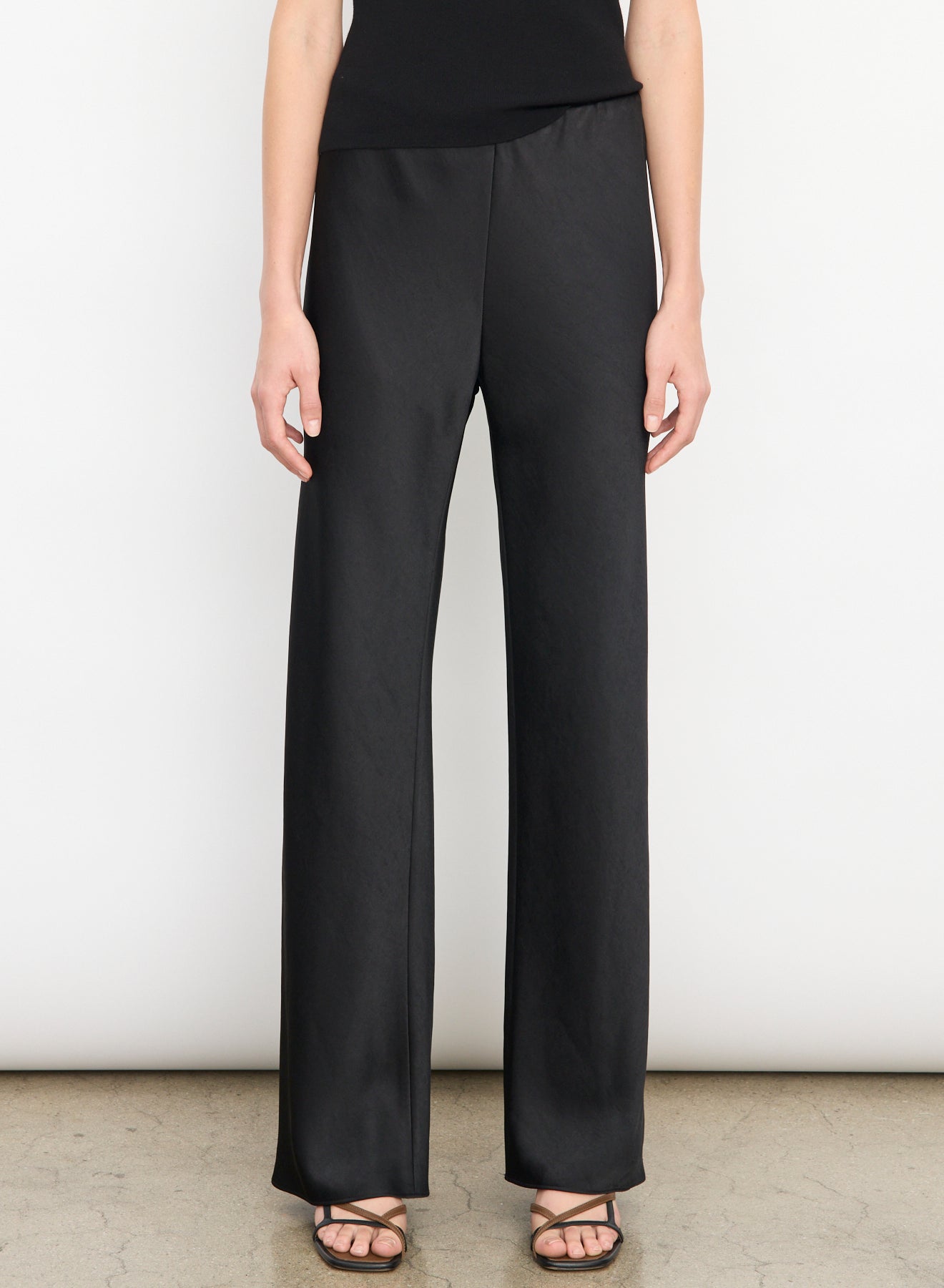 COLETTE HIGH WAIST FLUID SATIN BIAS PANT