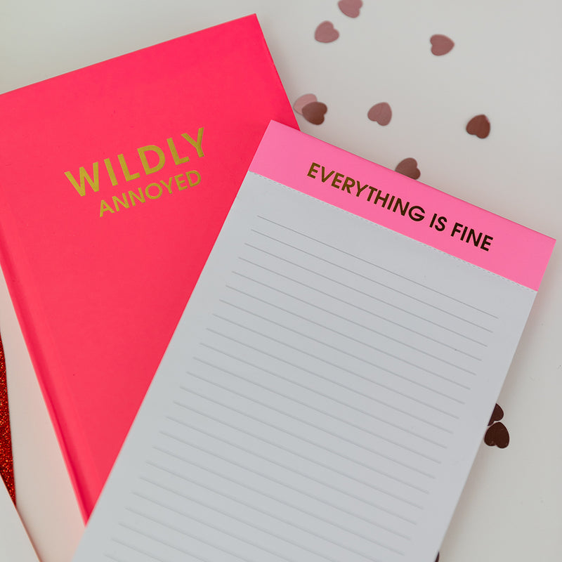"Everything is Fine" - Lined Notepad