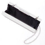 Ziona Black Colorblock Crystal Minaudiere