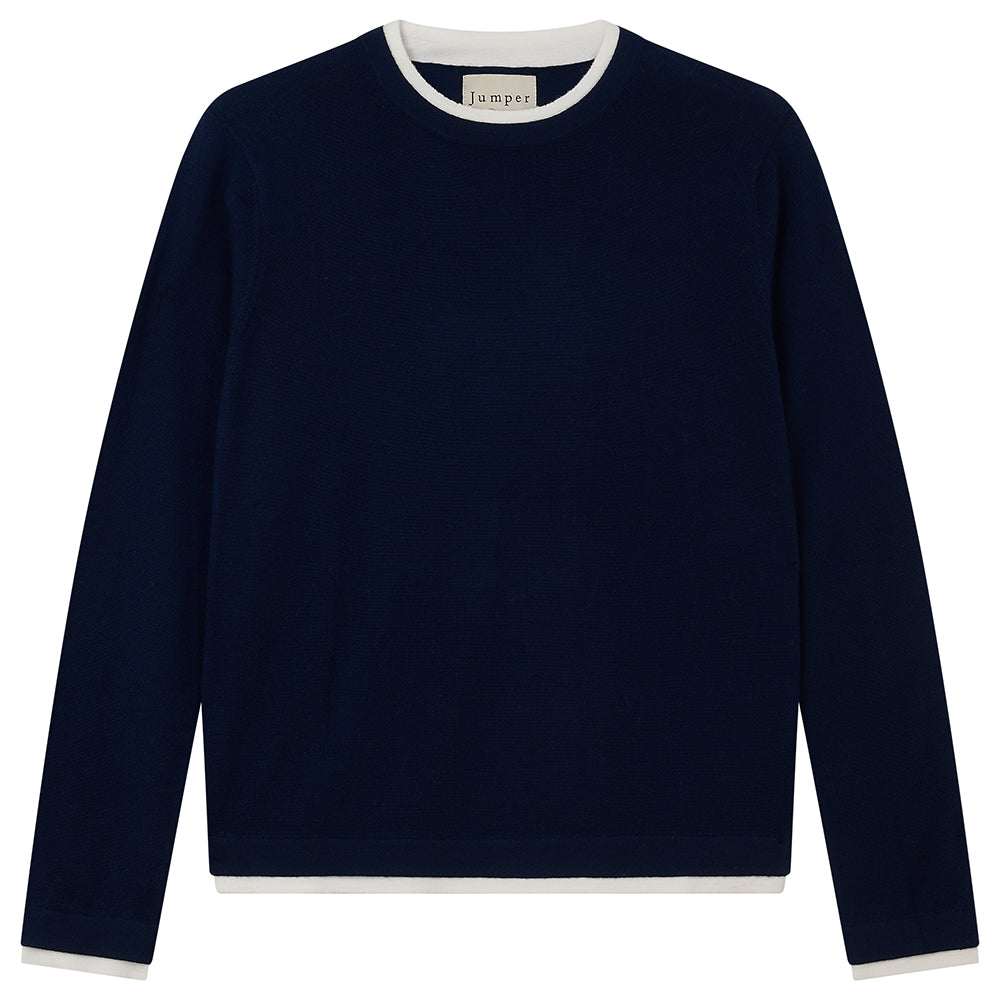 Double Trim Merino Crew