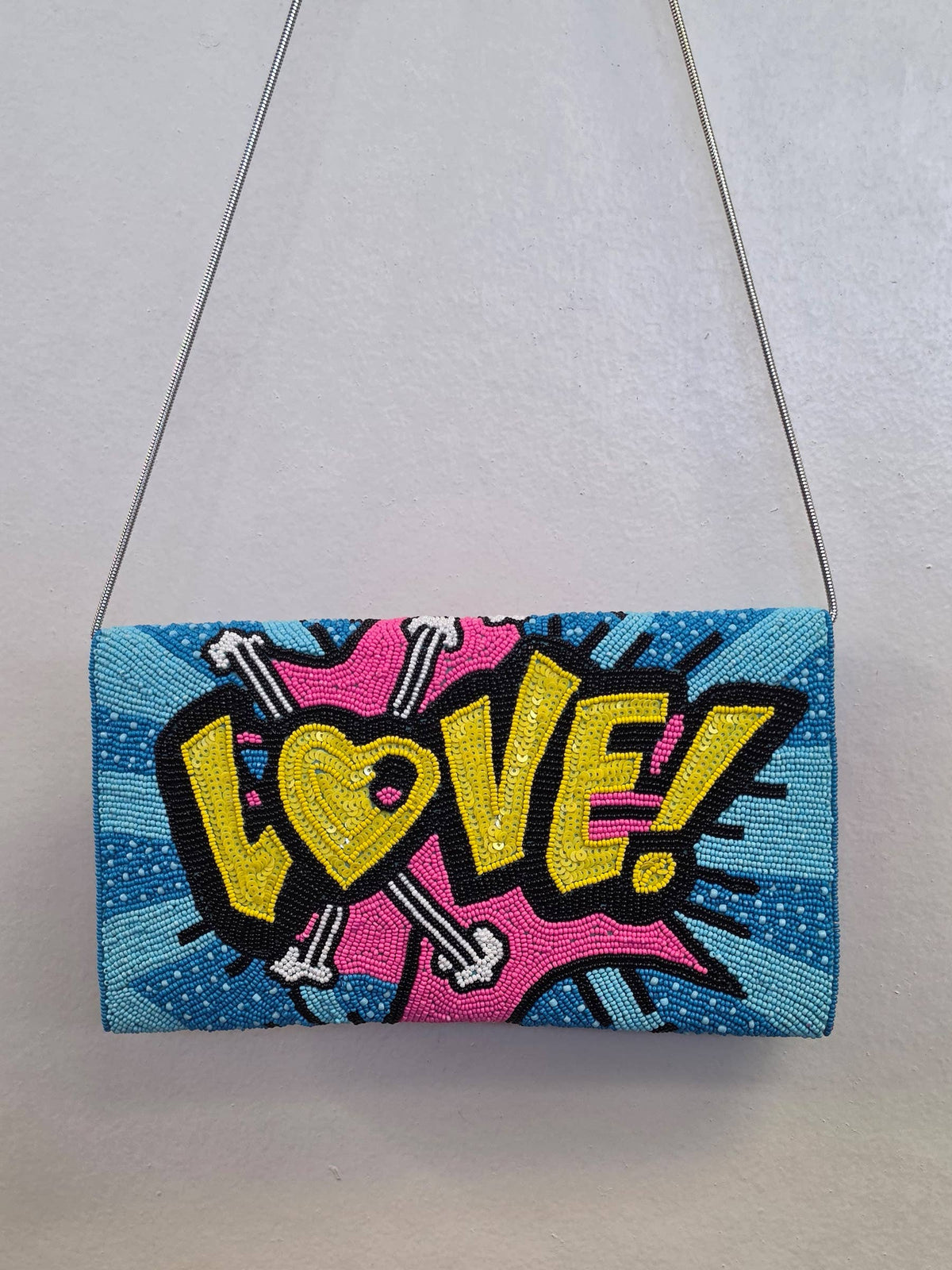 Beaded Love Clutch