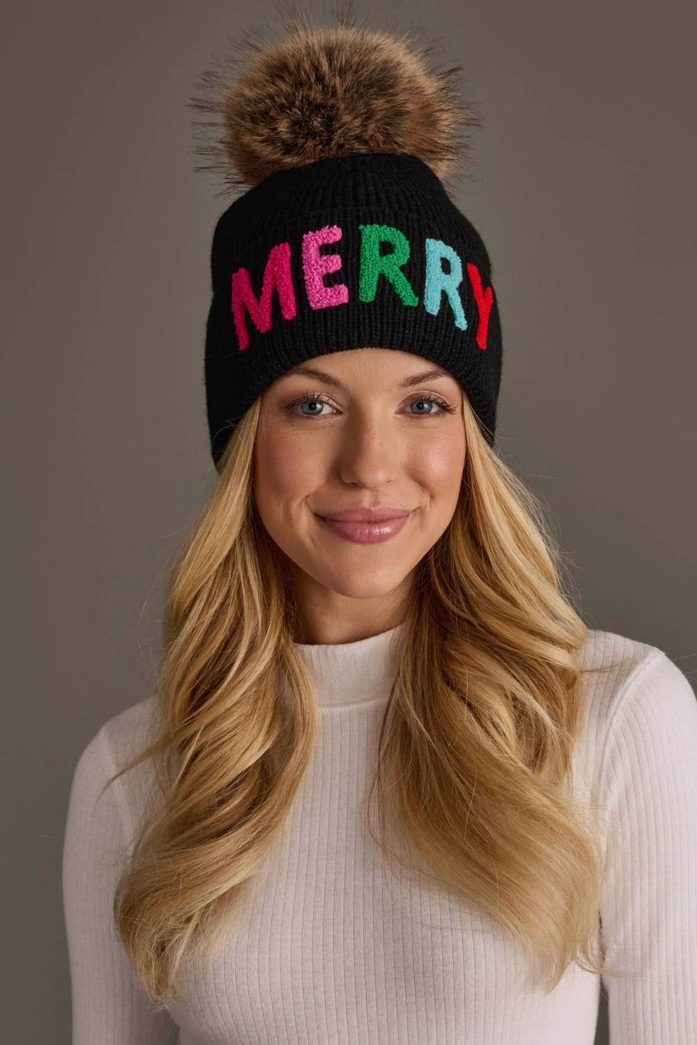Merry Knit Pom Hat