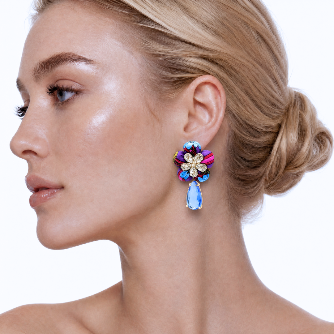 Gucci Vintage Necktie Earrings