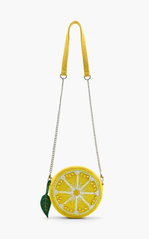 Lemon Round Crossbody Bag