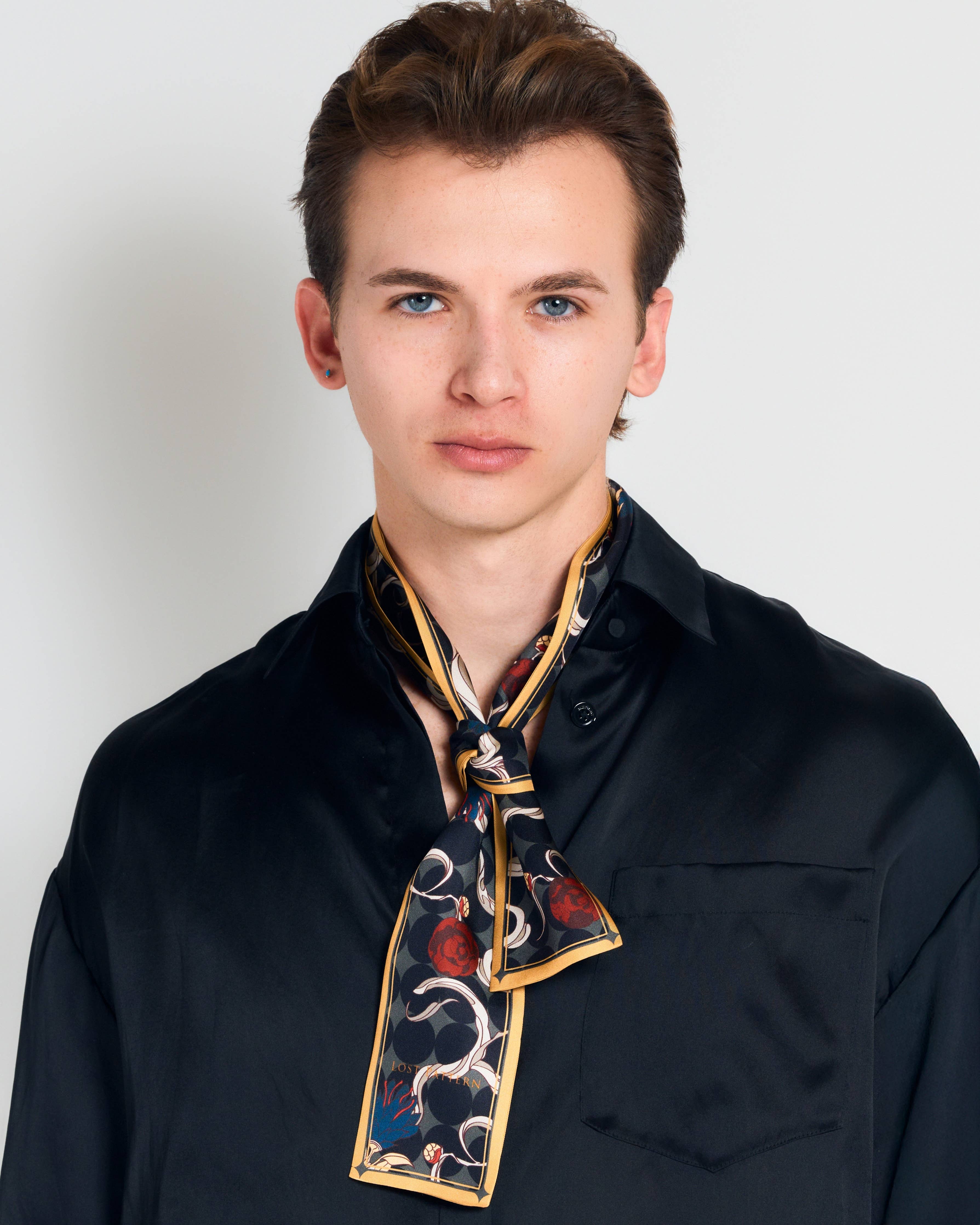 Silk Twill Neck Bow
