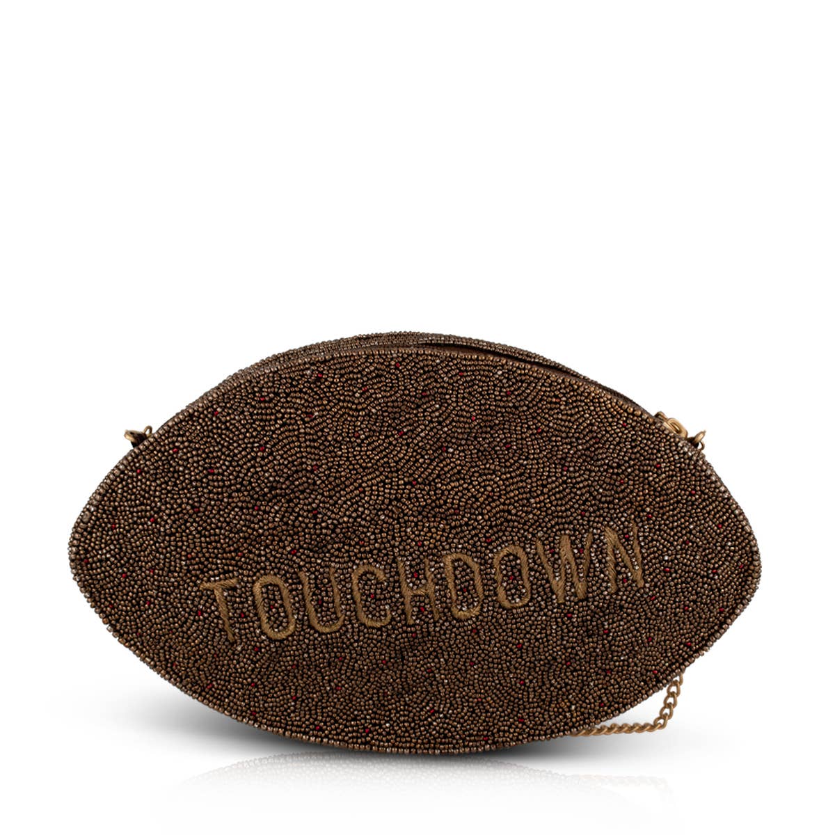 Beaded Football Crossbody Bag
